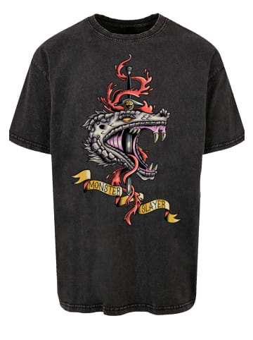 F4NT4STIC Oversize T-Shirt The Witcher Monster Slayer Tattoo Netflix TV Series in schwarz