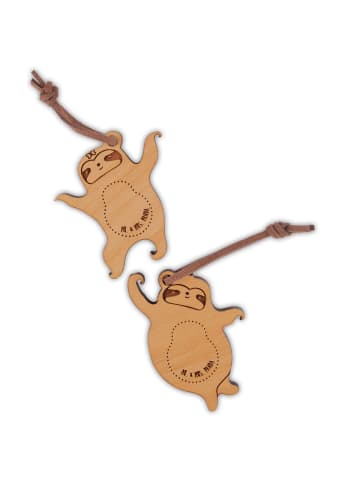 Mr. & Mrs. Panda schlüsselanhänger paar Faultier verliebt ohne S... in Braun