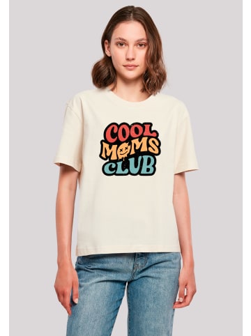 F4NT4STIC T-Shirt Cooler Moms Club Muttertag Retro Vibe in Whitesand