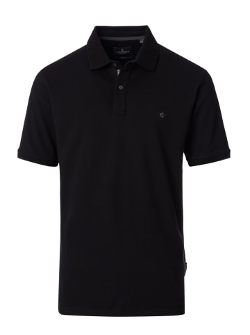 Casa moda Poloshirt Basic in Schwarz