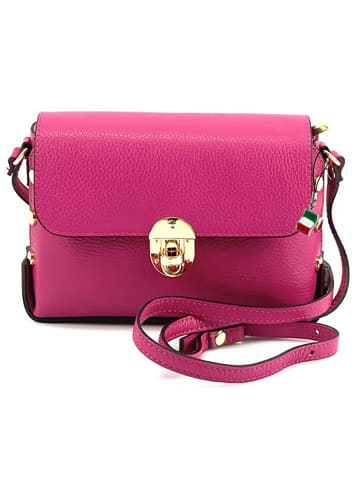 Florence Florence Umhängetasche Leder fuchsia, pink ca. 22cm