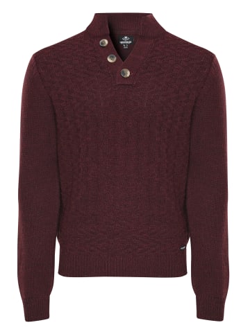 Threadbare Stehkragenpullover Kelley in Burgundy-Aubergine