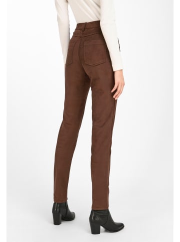 PETER HAHN Schlupfhose Trousers in dunkelbraun