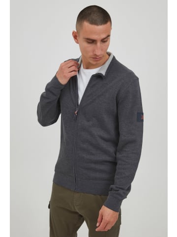 INDICODE Sweatjacke IDArcelio 55484MM Sweatjacke mit Stehkragen in grau melange
