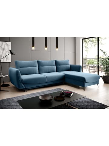 MF Design Sonic Recamiere Rechts in Blau -  (L) 276 x (B) 276 x (H) 100 cm