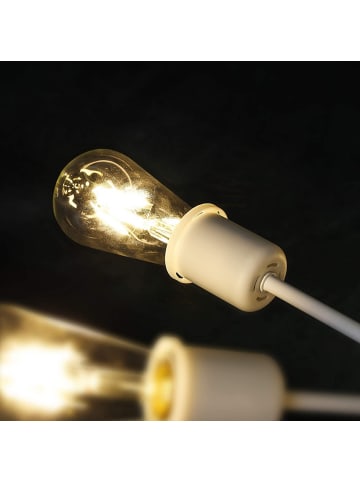 ZMH Deckenleuchte 6-flammige E27 in Weiß Retro Flurlampe