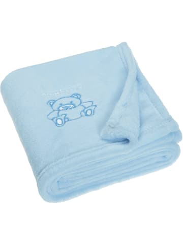 Playshoes Fleece-Decke Bär in Bleu