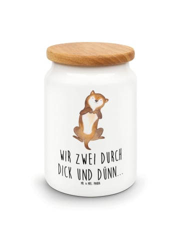 Mr. & Mrs. Panda Frischhaltedose Hund Streicheln mit Spruch in Weiß