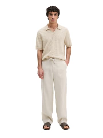 Marc O'Polo Strick-Poloshirt regular in Grey Silk