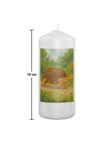 Mr. & Mrs. Panda Kerze Schildkröte MHerzieren Design ohne Spruch in Weiß