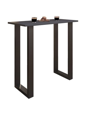 ebuy24 Bartisch Xona schwarz Anthrazit 110 x 50 cm