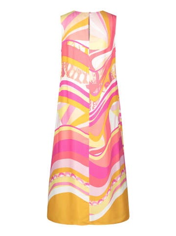 Betty Barclay Sommerkleid mit Rundhalsausschnitt in Rosé/Yellow