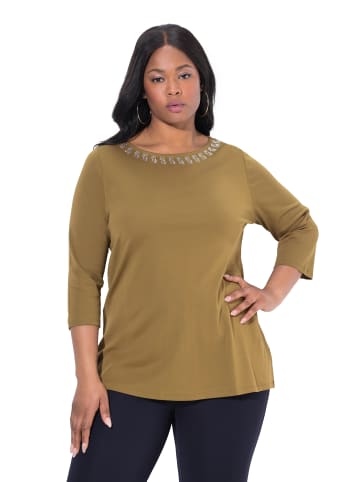 Ulla Popken Shirt in olivgrün