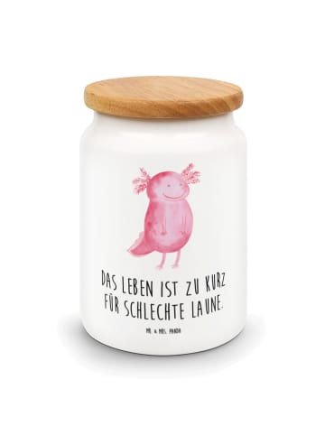 Mr. & Mrs. Panda Teedose Axolotl Glücklich mit Spruch in Weiß