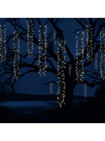 MARELIDA LED Lichterkette Kaskade Baumbeleuchtung 18 Stränge 1080 LED für Außen