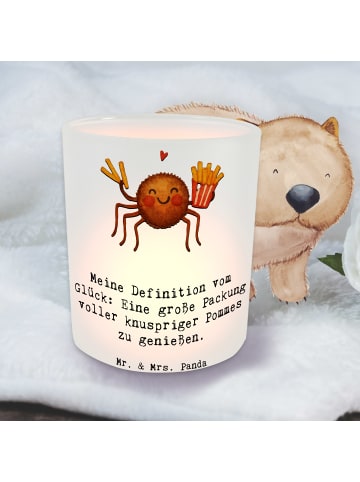Mr. & Mrs. Panda Teelichthalter Spinne Agathe Pommes mit Spruch in Transparent