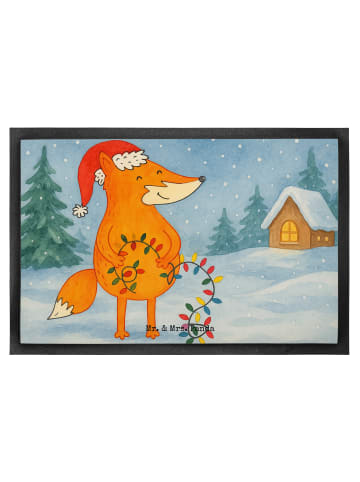 Mr. & Mrs. Panda fußmatte Fuchs Weihnachten Design ohne Spruch in Weiß