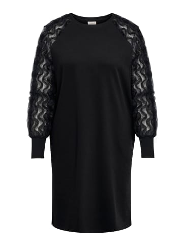 ONLY Carmakoma Sweatshirt-Kleid in Black