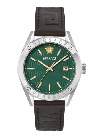 Versace Analoguhr für Herren in braun