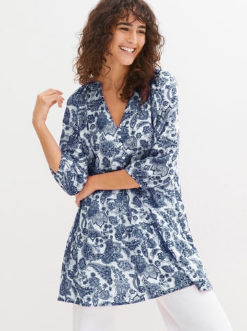 WITT WEIDEN Tunika in dunkelblau-weiß-gemustert