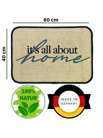 WohnDirect Fußmatte ECO-SISAL 1 in Dunkelgrün