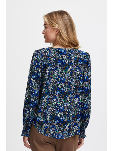 Fransa FRFlowy regular fit in Bellwether Blue AO23 01C