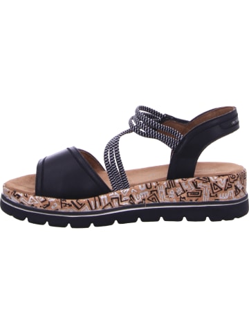 Tom Tailor Keilsandalette in schwarz