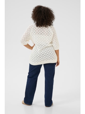KAFFE curve Strickpullover KCmika in Chalk