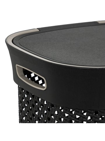 5five Simply Smart Wäschekorb HAMPER, 60 l in Anthrazitfarben, (B) 33 x (H) 61 x (L) 42 cm