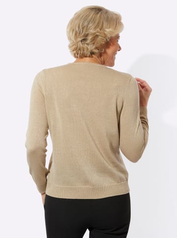 WITT WEIDEN Langarm-Pullover in sand-goldfarben-meliert