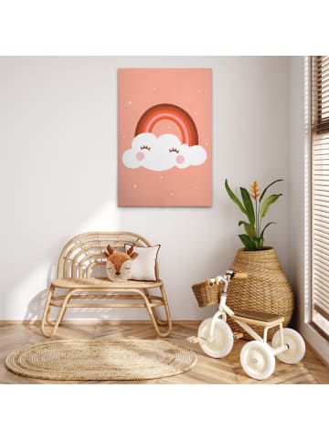 A.S. Création Leinwandbild Canvas Unicorn Rosa