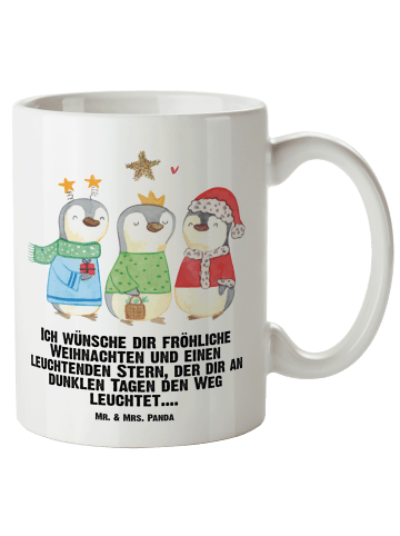 Mr. & Mrs. Panda Keramiktasse Winterzeit Heilige drei Könige mit... in Weiß