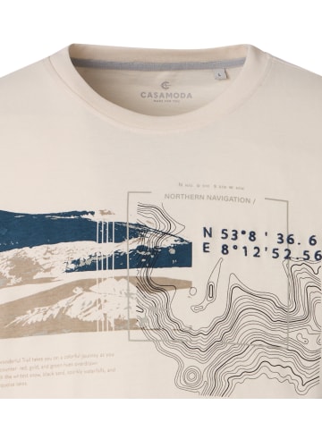 CASAMODA T-Shirt in Weißbeige