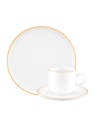 Seltmann Weiden 18-tlg. Kaffeeservice Sento Home Pure Lines in in Mango Orange