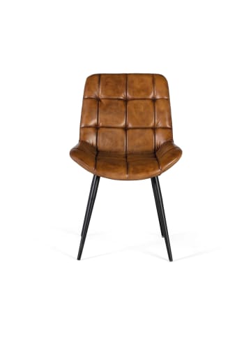 Giner y Colomer Esszimmerstuhl mit braunem Naturleder bezogen in Brown