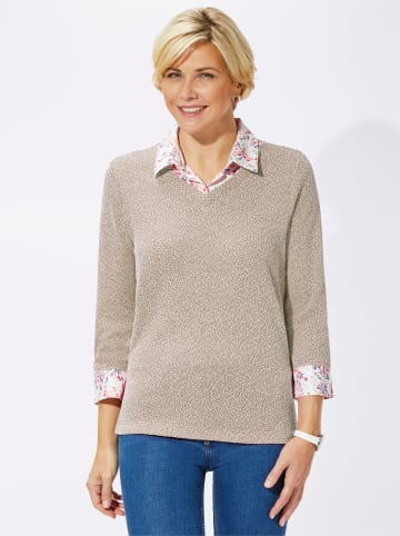 WITT WEIDEN 2-in-1-Shirt in sand-meliert