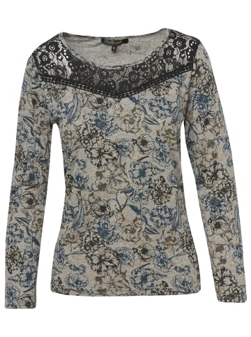 KOROSHI Langarm-T-Shirt in grau