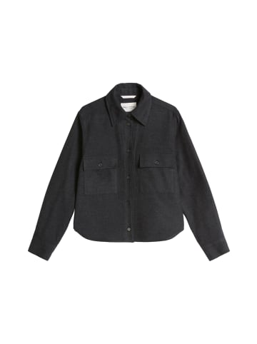 Marc O'Polo Flanellbluse regular in Schwarz