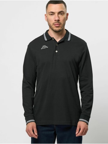 Kappa Langarm-Poloshirt Logo Maltax 5 in Black