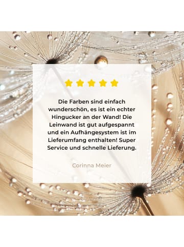 MuchoWow Leinwand bilder Tropfen (BxH)