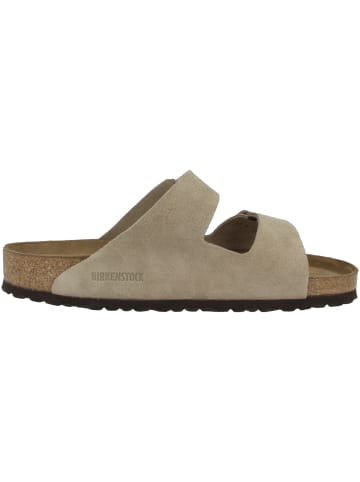 Birkenstock Sandale Arizona SFB Veloursleder Weichbettung normal in beige
