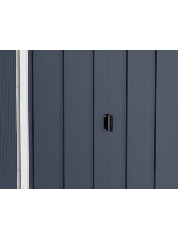VCM  Metall Gerätehaus 263x113 Gartenhaus Schiebetür in Anthrazit