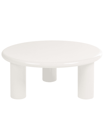 Beliani Couchtisch ITASCA in Weiß - (W) 80 x (H) 35 x (L) 80 cm