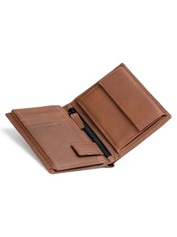 Farmhood Nashville Geldbörse RFID Schutz Leder 10 cm in brown