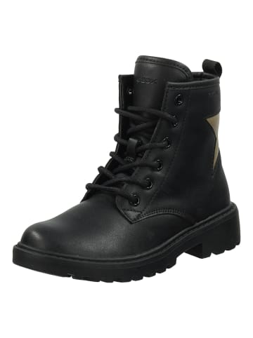 Geox Stiefelette in Schwarz/Gold