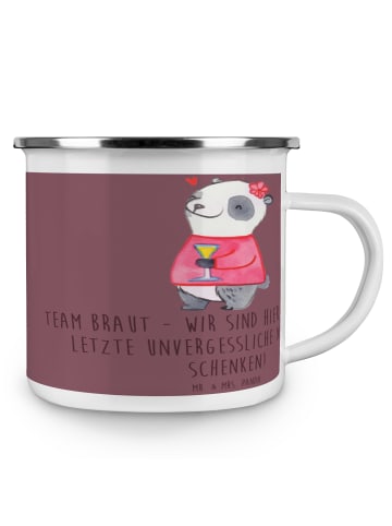 Mr. & Mrs. Panda Emaille Tasse Junggesellinnenabschied Team Brau... in Kaffa Coffee