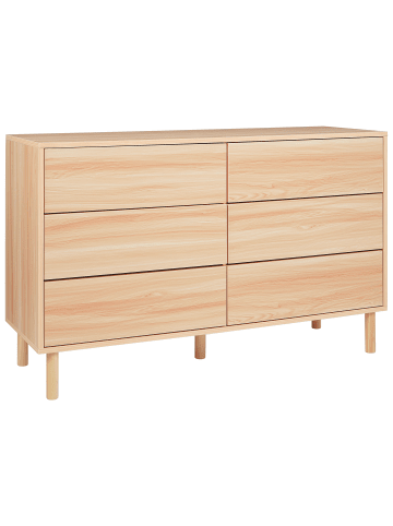 Beliani Kommode SHARPE in Braun - (W) 120 x (H) 74 x (L) 40 cm