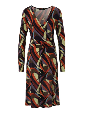 Aniston SELECTED Jerseykleid in orange-terra-schwarz-kiwi-anthra-flieder-hellblau
