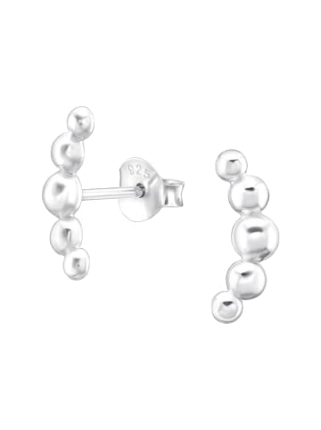 Alexander York Ohrringe, Ohrstecker BALLREIHE in 925 Sterling Silber, 2-tlg.