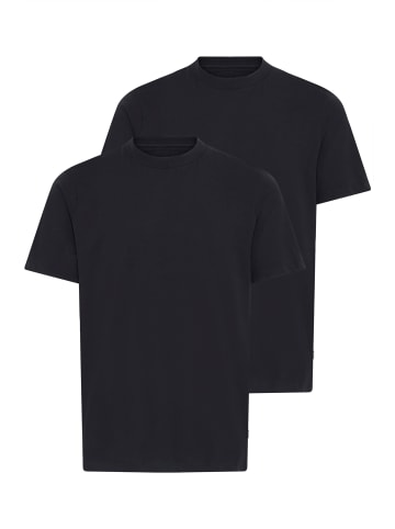 BLEND Rundhalsshirt BHIVO 2 pack in Schwarz
